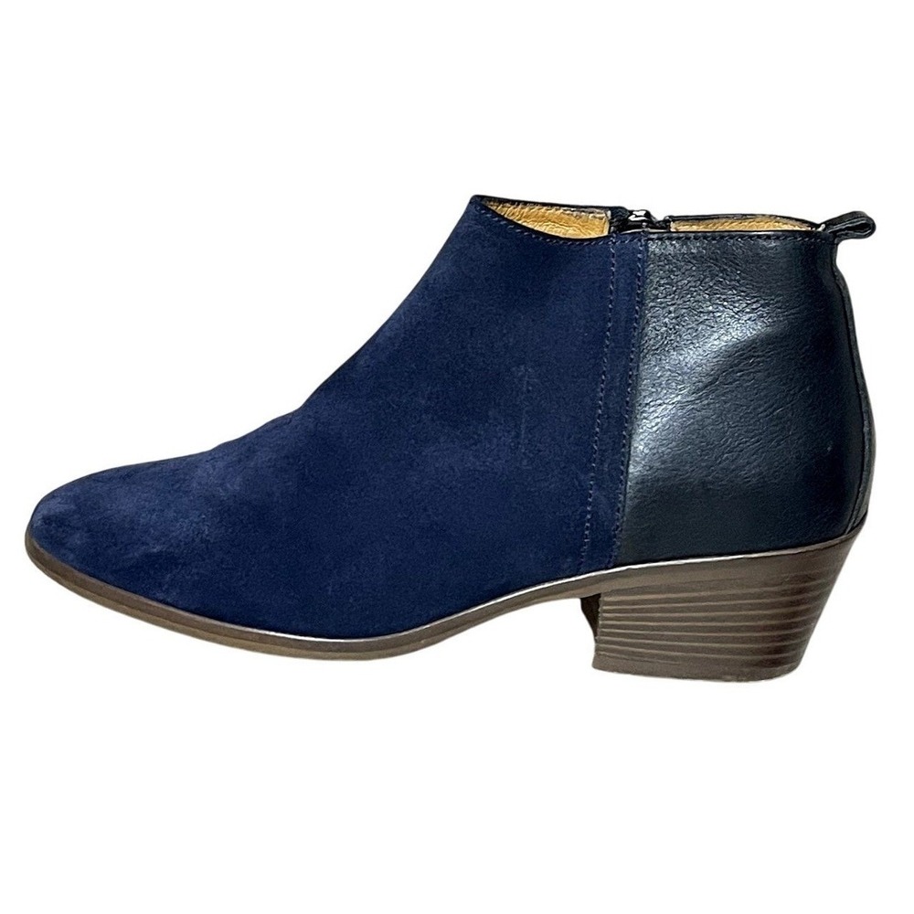 MADEWELL  BLUE AND BLACK CHARLEY‎ ANKLE  LEATHER BOOTS SIZE 9